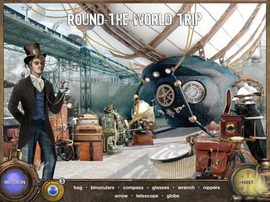 Capturas de tela do Around The World in 80 Days - Hidden Object Games iPad 