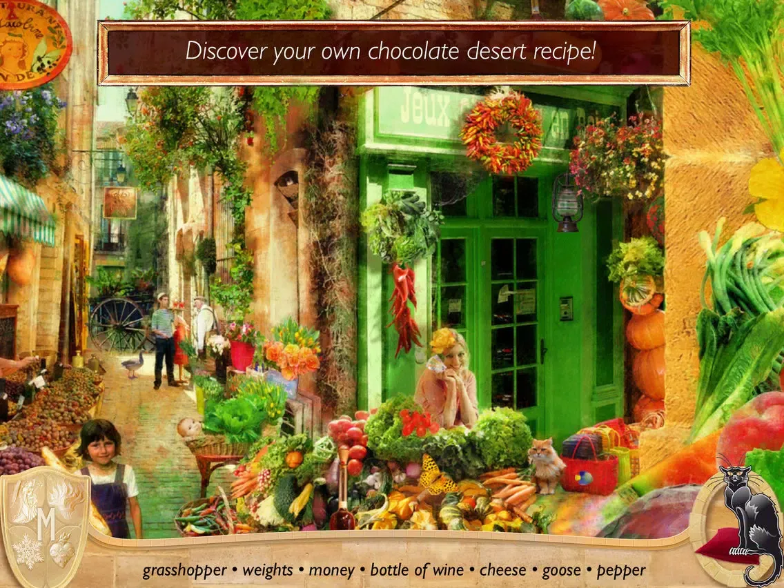 Tangkapan skrin Hidden Objects: Romance with Chocolate iPad 