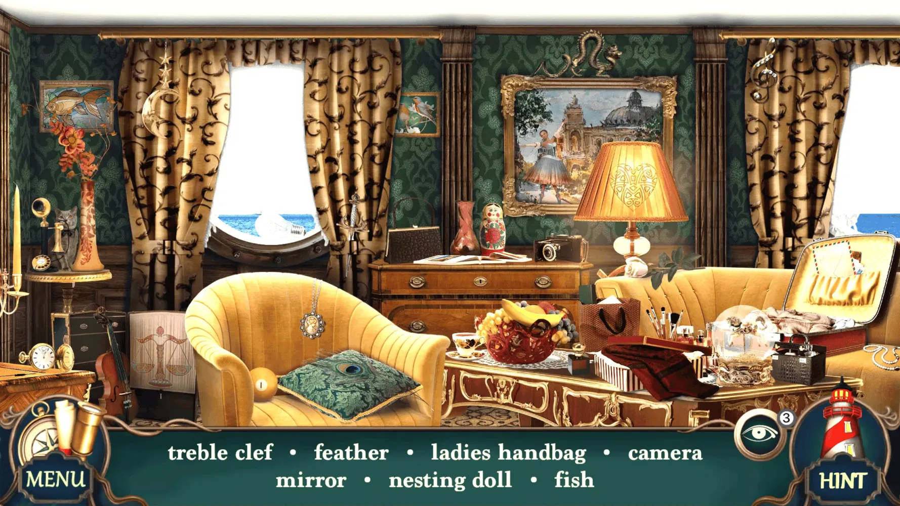 Capturas de tela do Mystery Hotel