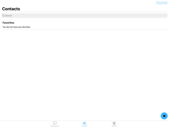 ภาพหน้าจอของ CrispTel Messenger iPad 