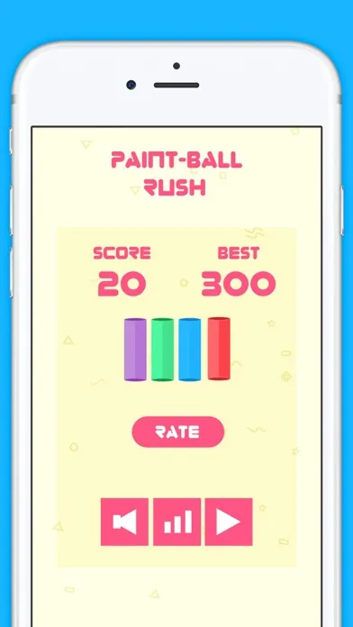 Paintball Rush - The Amazing Color Tap Game Ekran Görüntüleri