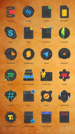 Crispy Dark Icon Pack Screenshots