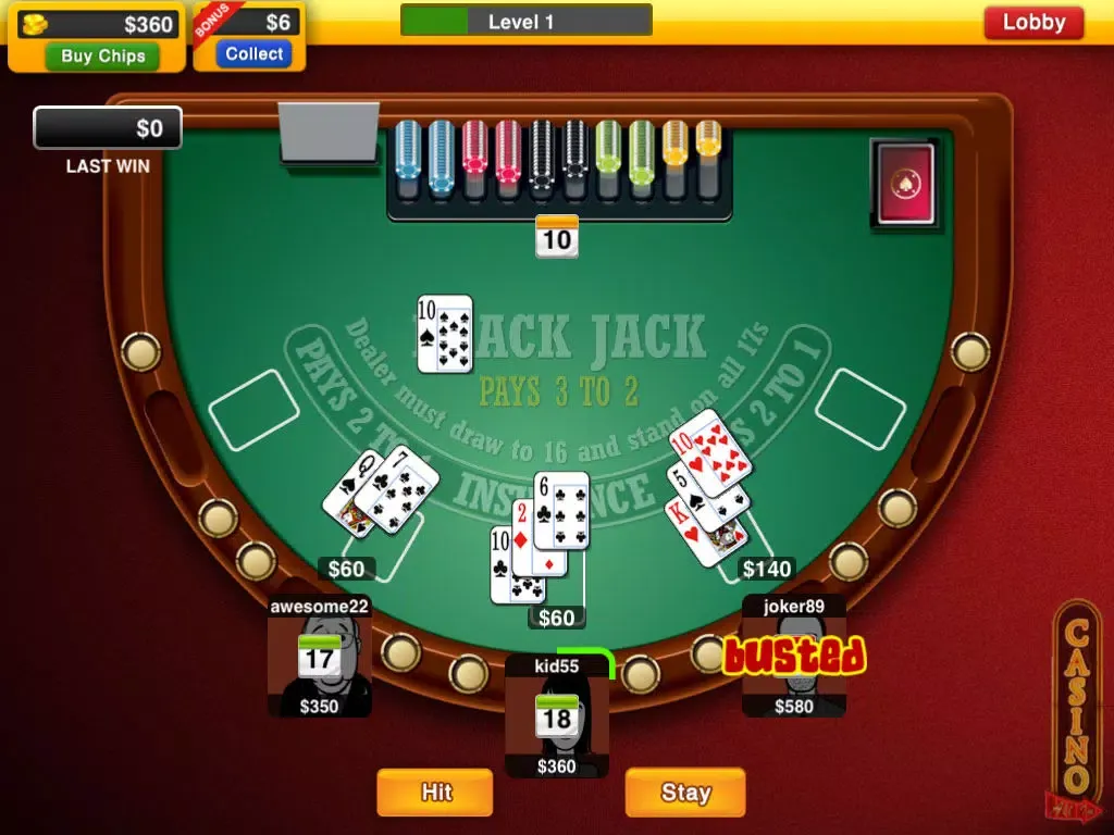 Blackjack Live : Casino All-In iPad  スクリーンショット