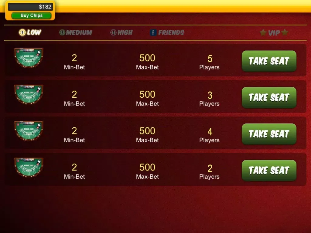 Blackjack Live : Casino All-In iPad  スクリーンショット