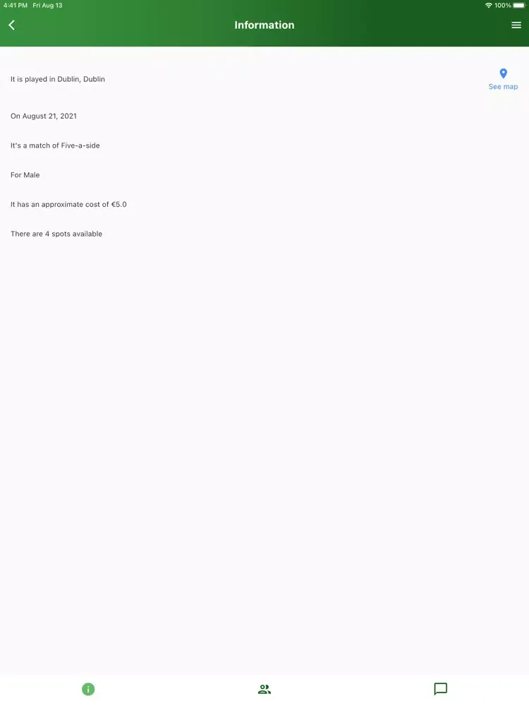 Fulbito App iPad  স্ক্রিনশট