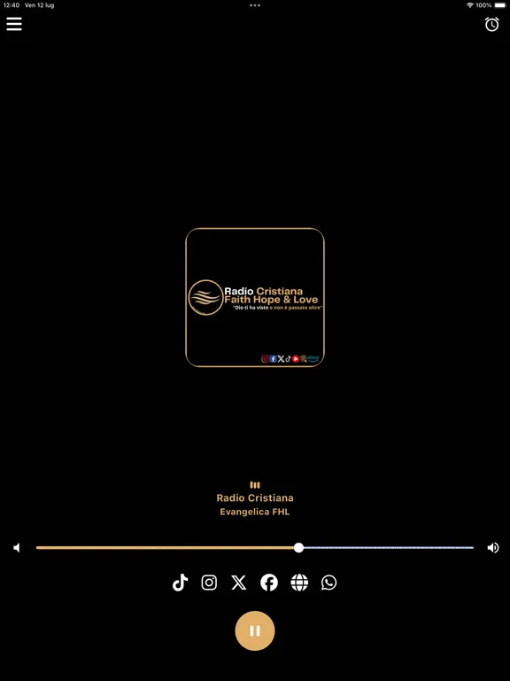 Radio Cristiana FHL iPad  स्क्रीनशॉट