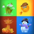 The Four Seasons - educational game for children and babies