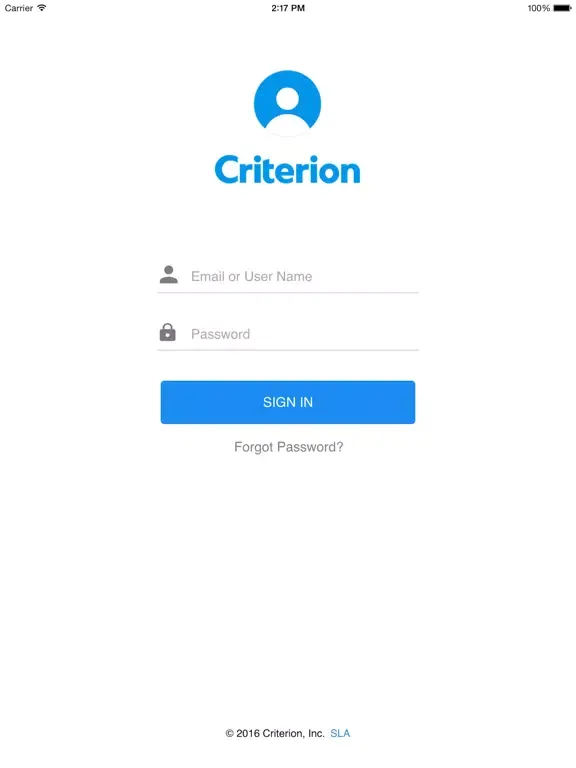 Criterion HCM iPad 應用截圖