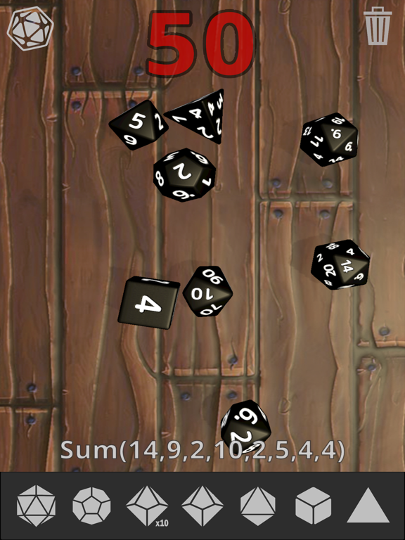 Tangkapan layar RPG Dice by Crit Games iPad 