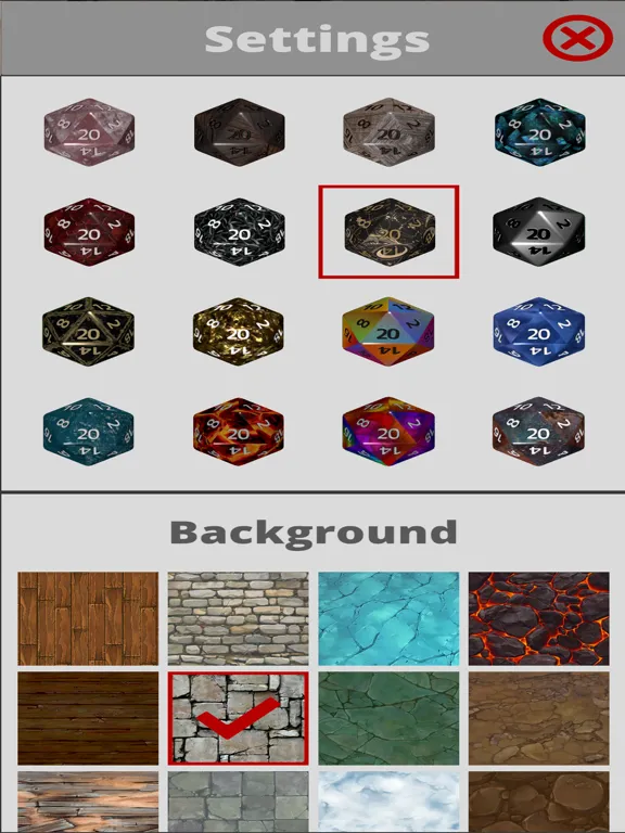 RPG Dice by Crit Games iPad 應用截圖