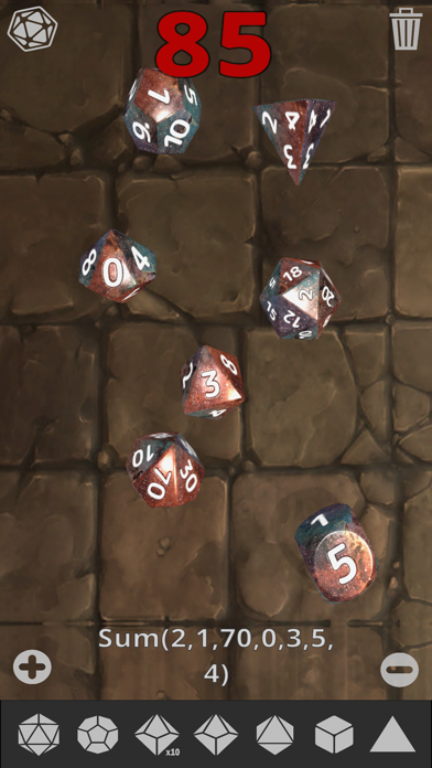 Tangkapan layar RPG Dice by Crit Games