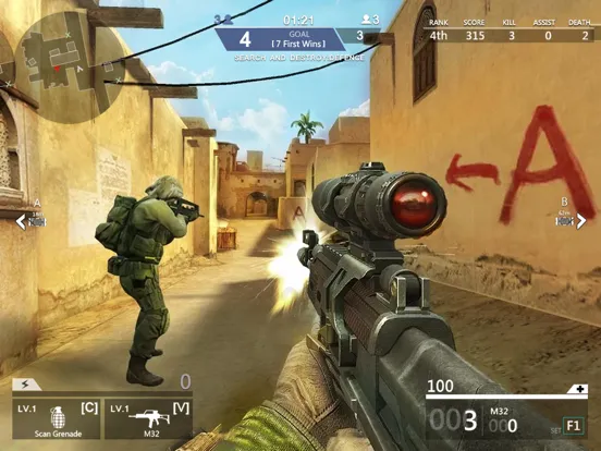 ภาพหน้าจอของ FPS Counter : PVP Shooter iPad 