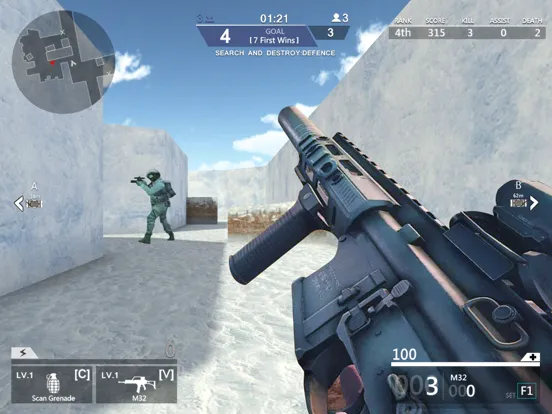 ภาพหน้าจอของ FPS Counter : PVP Shooter iPad 