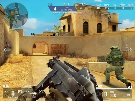 ภาพหน้าจอของ FPS Counter : PVP Shooter iPad 