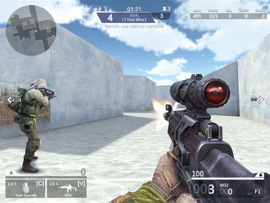 ภาพหน้าจอของ FPS Counter : PVP Shooter iPad 