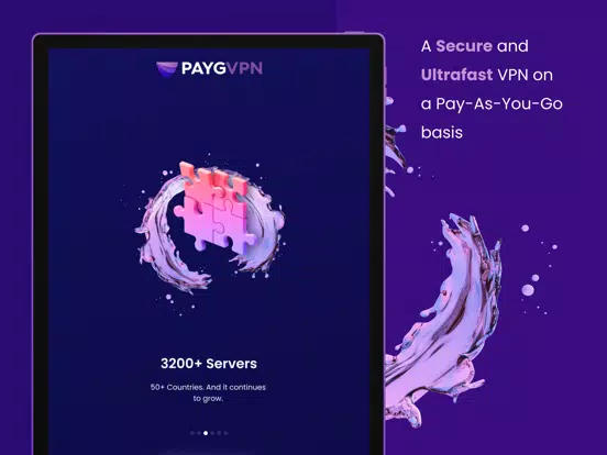 Tangkapan layar PaygVPN: #1 No Commitment VPN iPad 