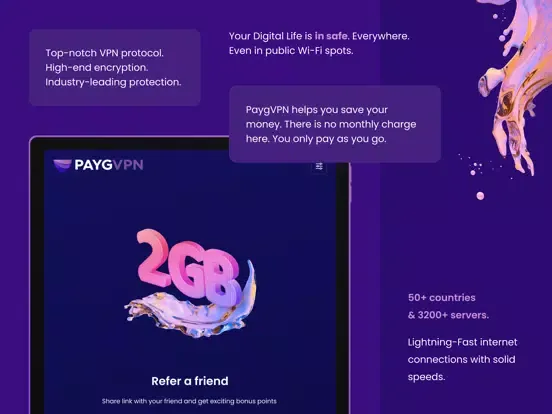 تصاویر PaygVPN: #1 No Commitment VPN iPad 