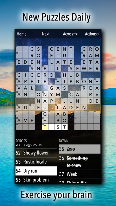Capturas de tela do Crossword Puzzles!