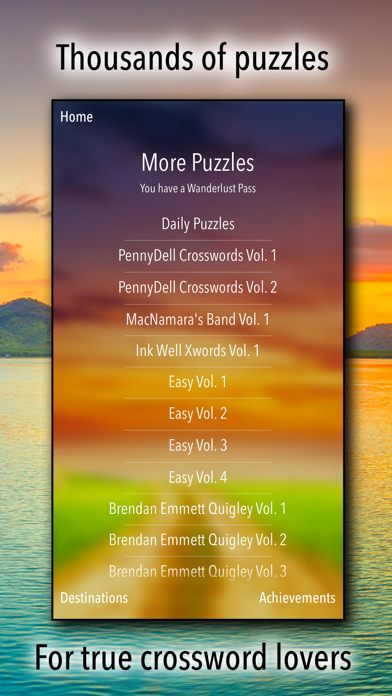 Capturas de tela do Crossword Puzzles!