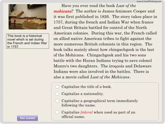 Tangkapan skrin Editor in Chief® Level 1 Lite iPad 