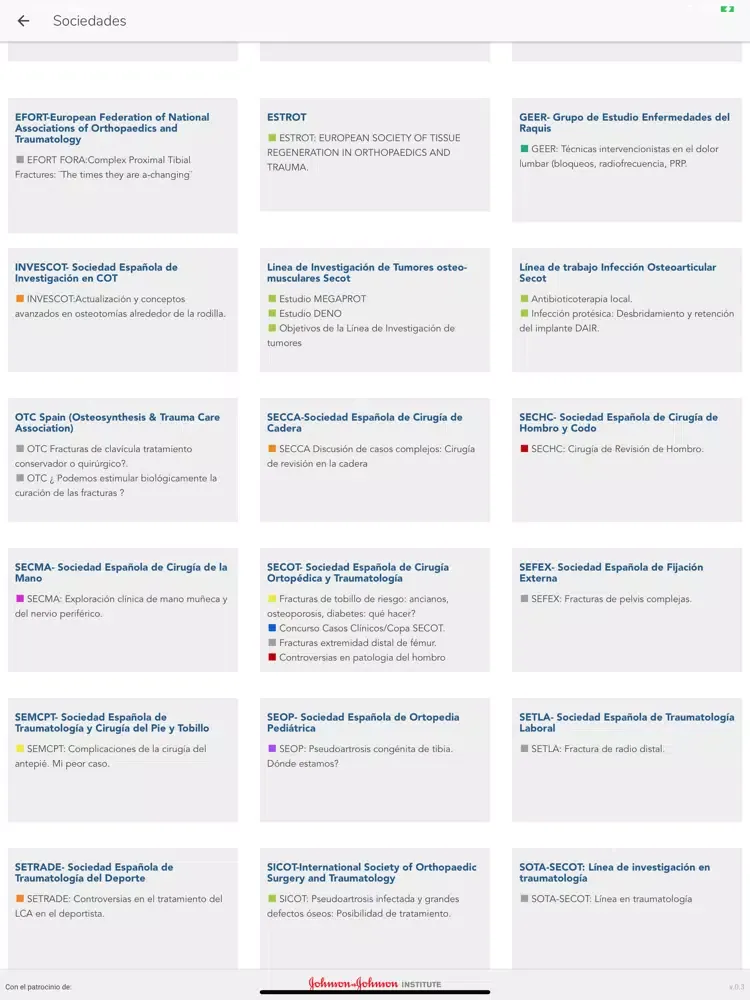 Скриншоты Congreso Secot 57 iPad 