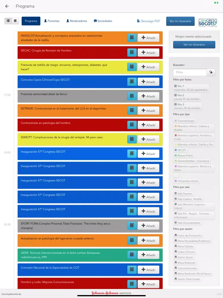 Скриншоты Congreso Secot 57 iPad 