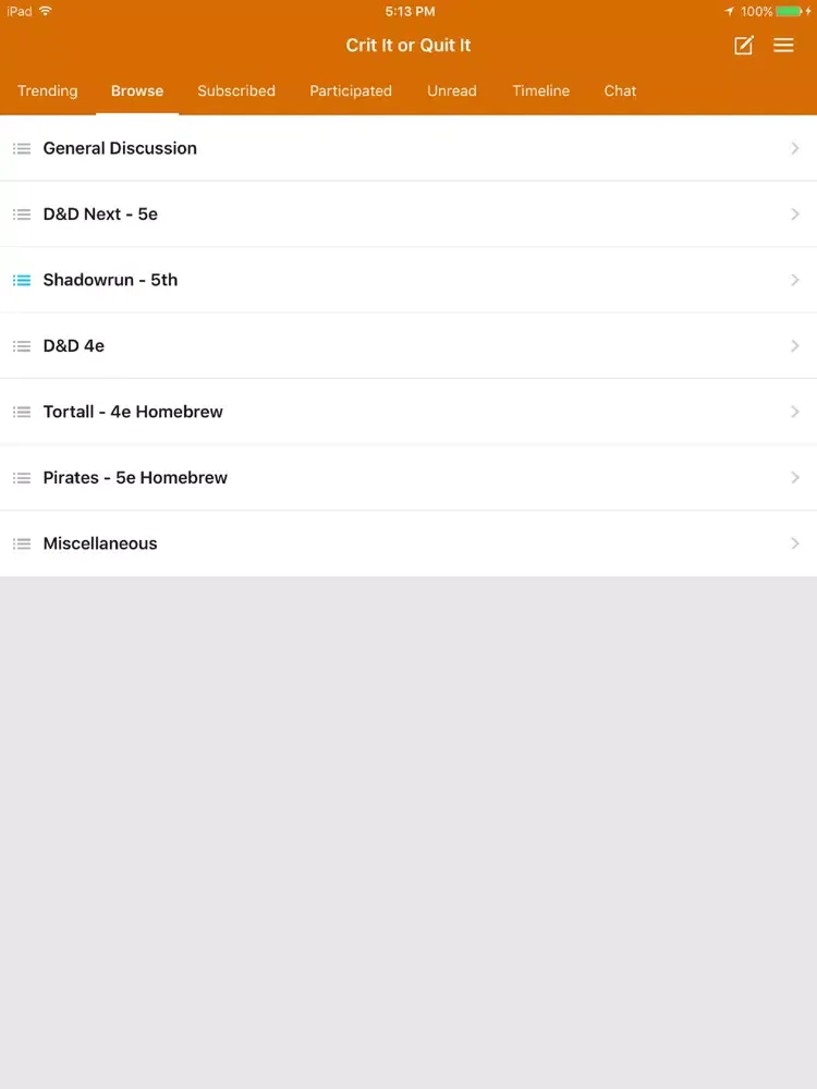 Crit It or Quit It Forum iPad 应用截图