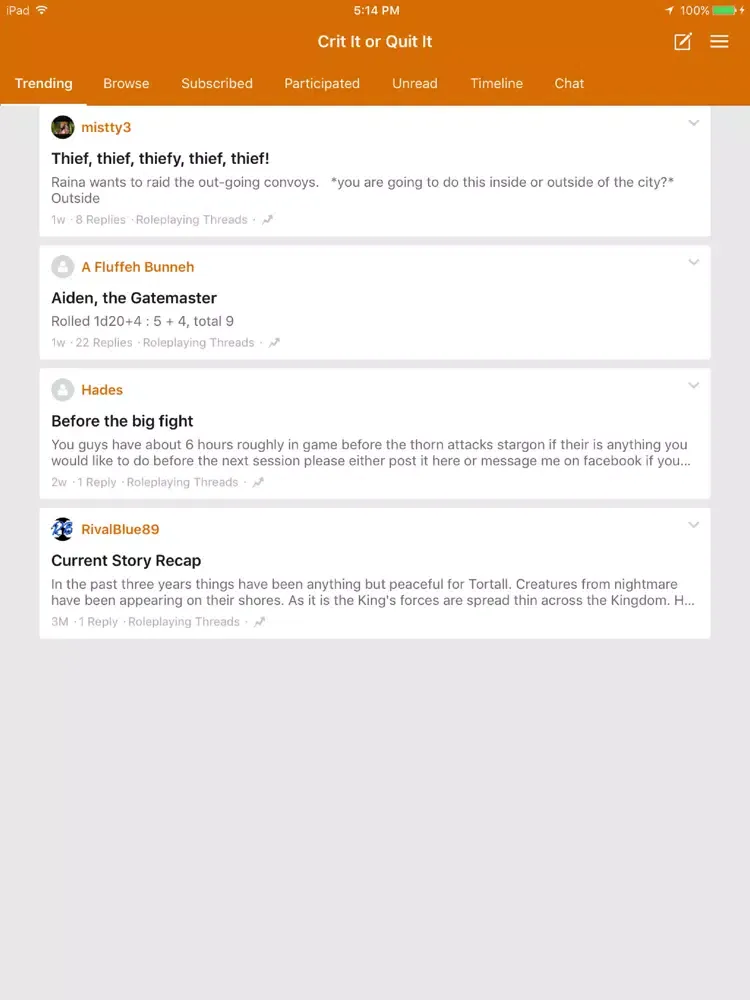 Crit It or Quit It Forum iPad 应用截图