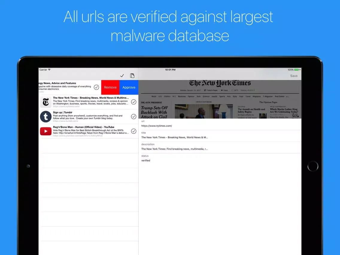 Captures d'écran de Links - files downloader and bookmark manager iPad 