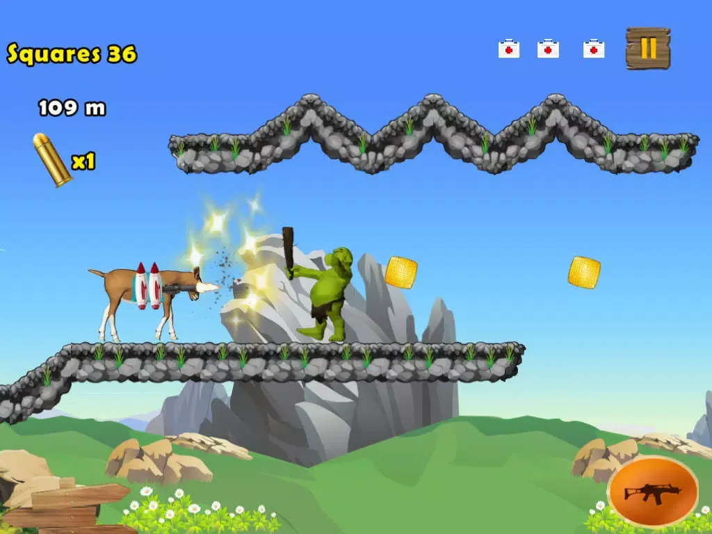 صور Jetpack Goat Jump: Crazy Rampage of Farm Animal in Hills Run Simulator iPad 