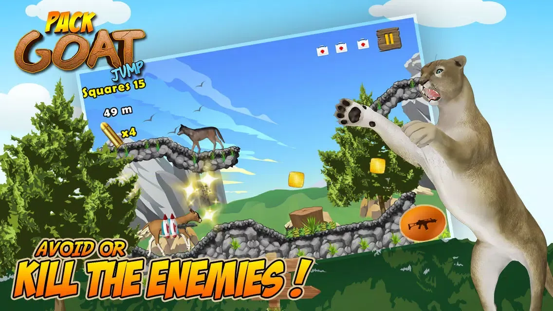 صور Jetpack Goat Jump: Crazy Rampage of Farm Animal in Hills Run Simulator