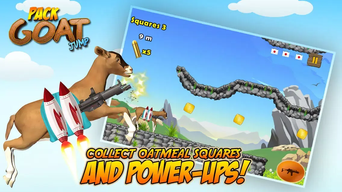صور Jetpack Goat Jump: Crazy Rampage of Farm Animal in Hills Run Simulator