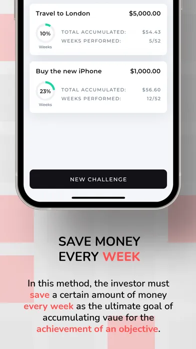 Tangkapan layar 52 Weeks: Save Money