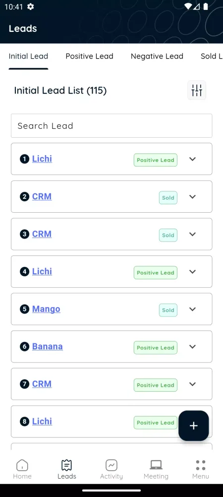Screenshot di CRM360 ADMIN