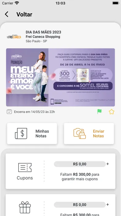 Capturas de tela do Shopping Frei Caneca