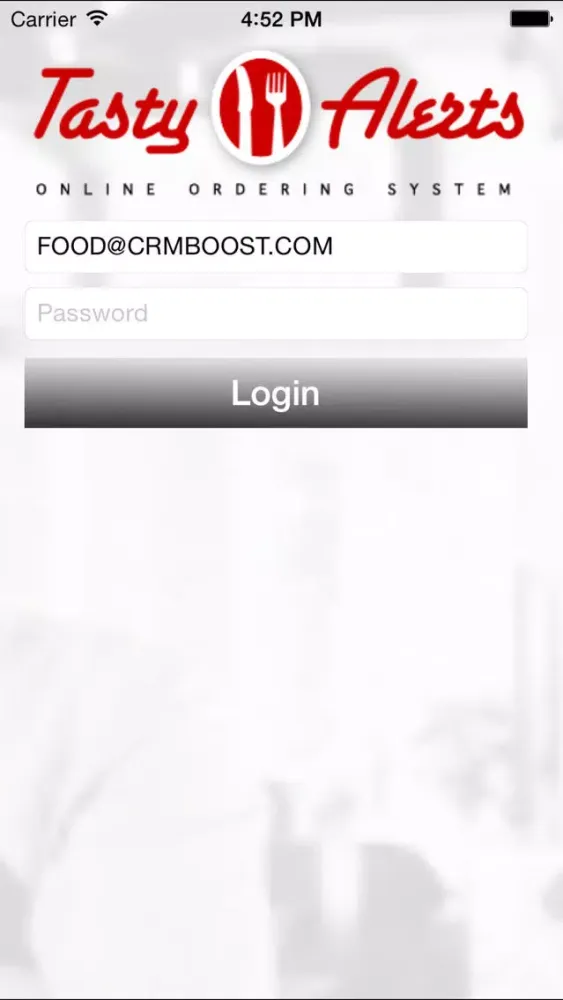 Tangkapan layar Tasty Alerts