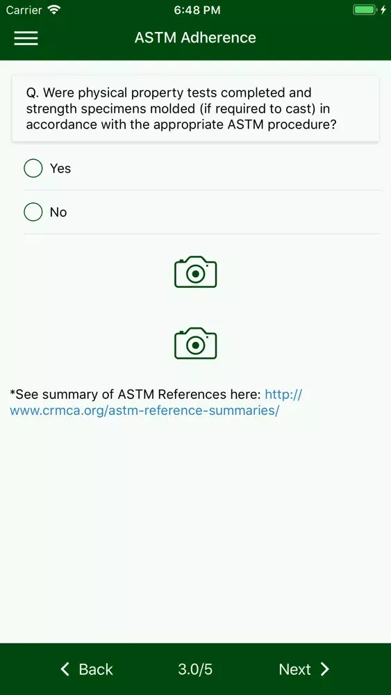 CRMCA Field Assessment App سکرین شاٹس