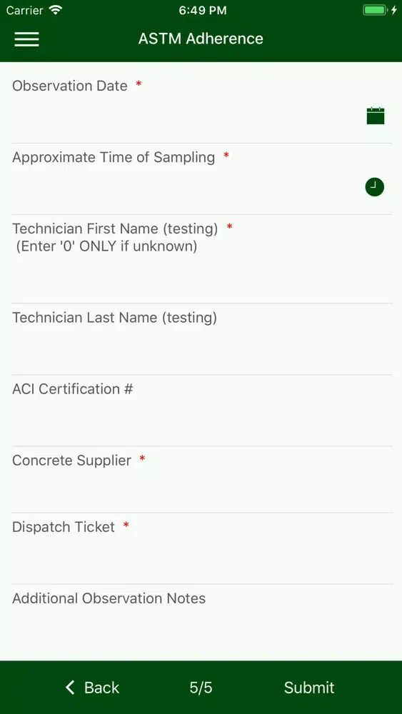 CRMCA Field Assessment App سکرین شاٹس