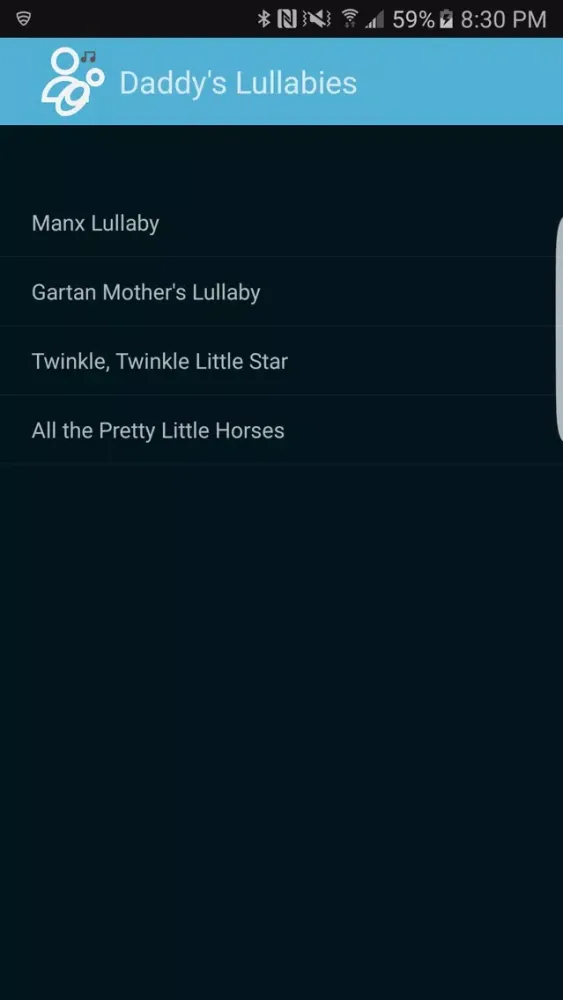 Daddy's Lullabies スクリーンショット