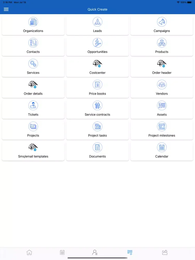 CRM Tiger 360 iPad  স্ক্রিনশট