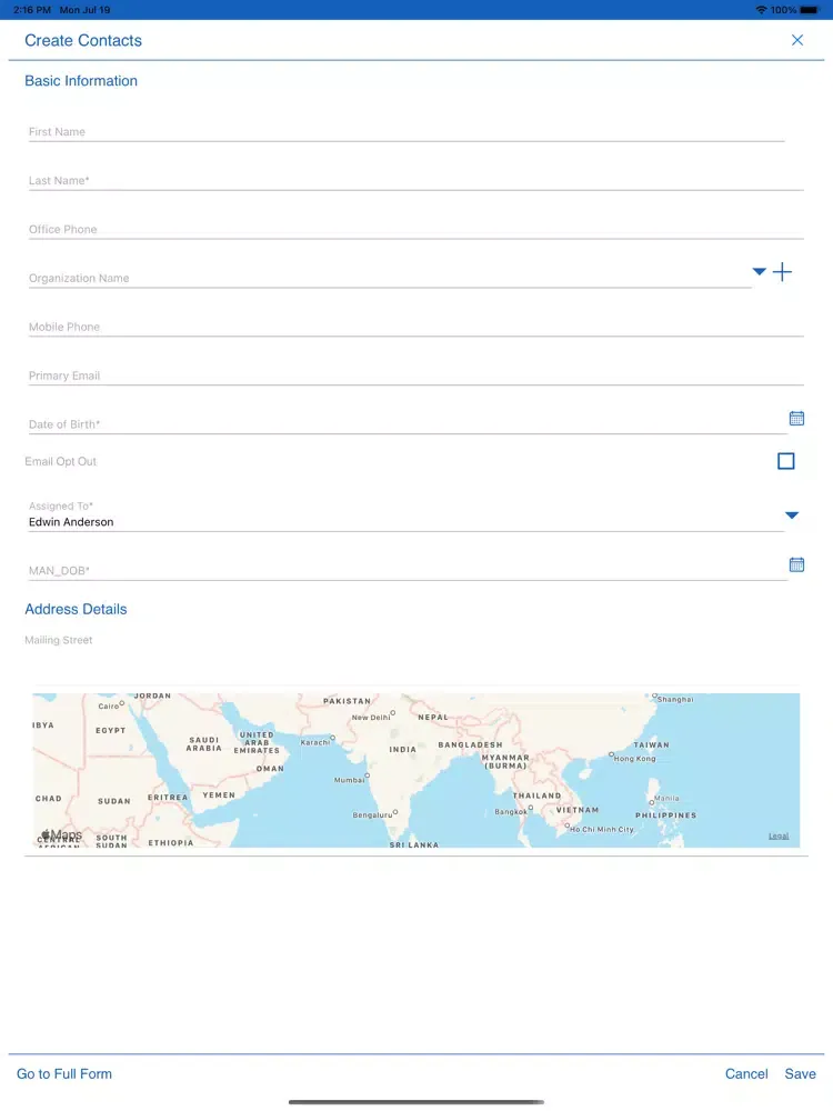 CRM Tiger 360 iPad  স্ক্রিনশট