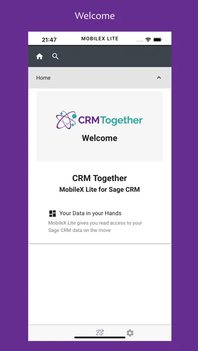 Screenshot di MobileX Lite for Sage CRM