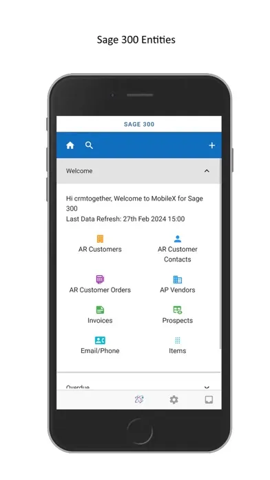 ภาพหน้าจอของ MobileX for Sage 300