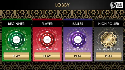 3 Card Poker Table Game Screenshots