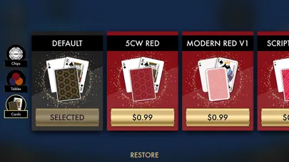 5 Card War Table Game Screenshots