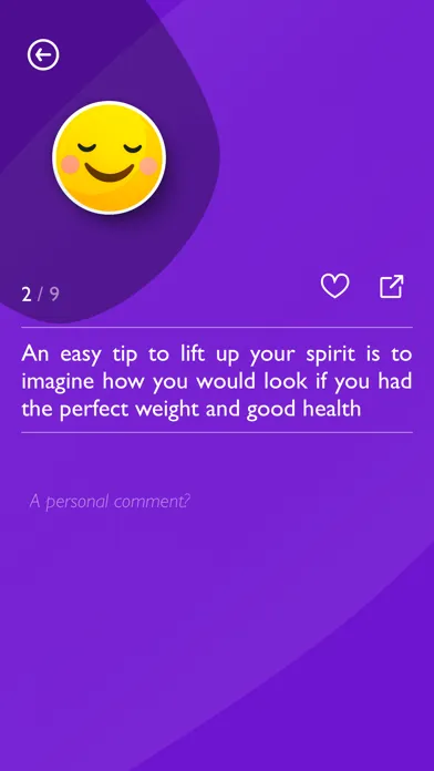 Captures d'écran de 125 Tips for losing weight !