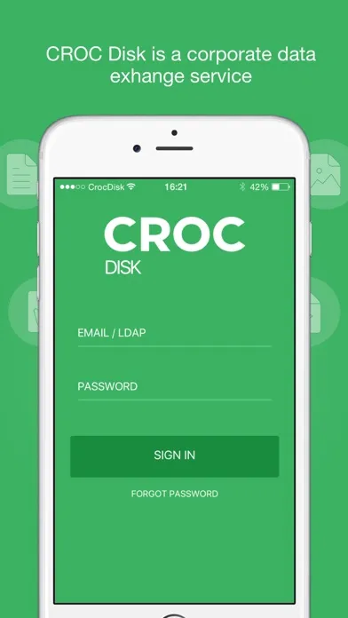 ภาพหน้าจอของ CROC Disk