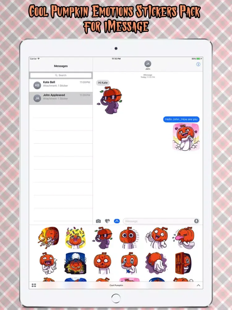 Ảnh chụp màn hình của Happy Halloween : Cool Pumpkin iPad 