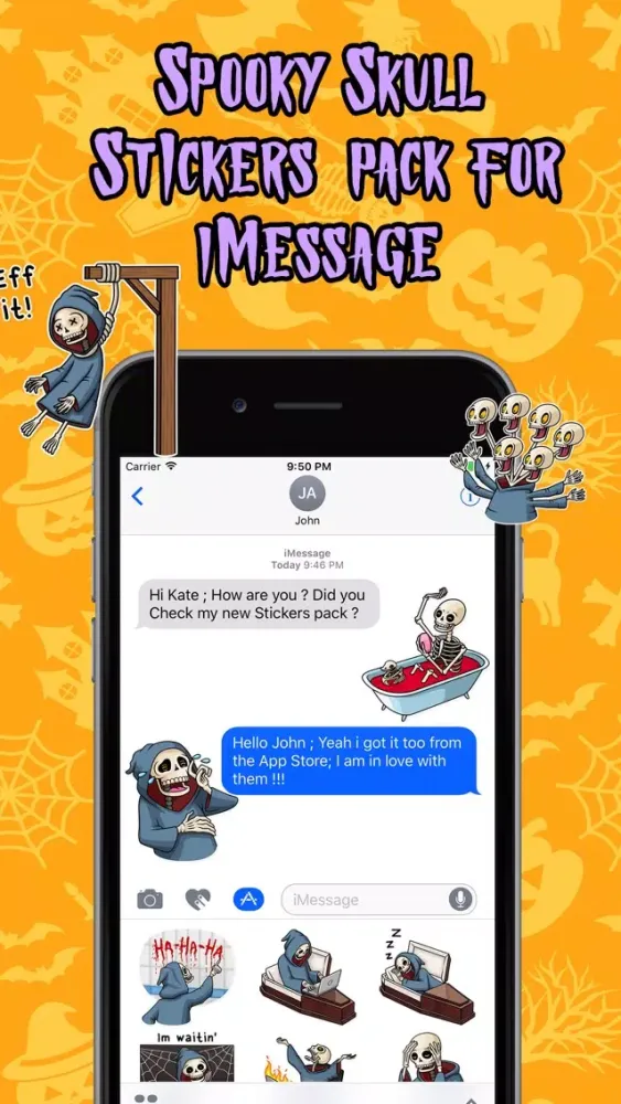 Capturas de tela do Happy Halloween : Spooky Skull