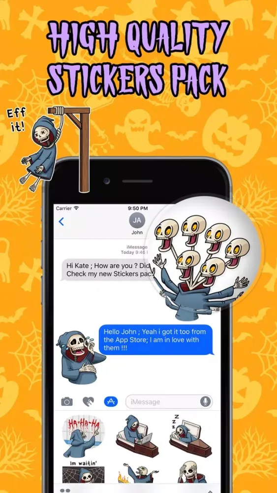 Capturas de tela do Happy Halloween : Spooky Skull